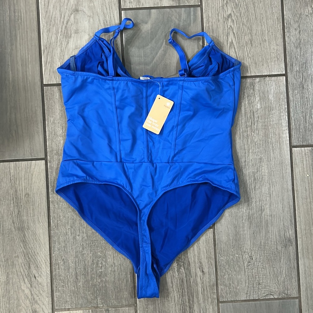 Popilush Shapewear Draped Bust Hourglass Corset Bodysuit - Picture 9 of 10
